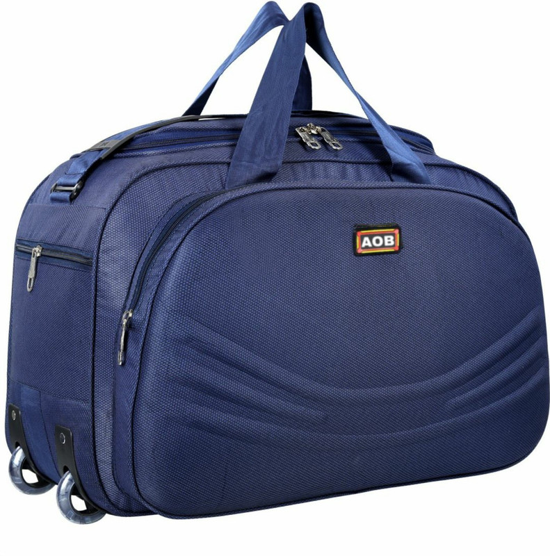 aob (Expandable) FOLDABLE NAVY BLUE DUFFEL FOR MEN AND WOMEN Travel Duffel Bag(Blue)