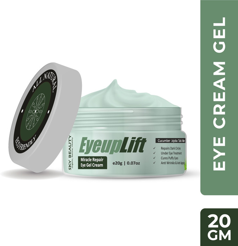 SKY BEAUTY EyeupLift Miracle Repair Organic Eye Gel Cream for treating Dark Circles(20 g)