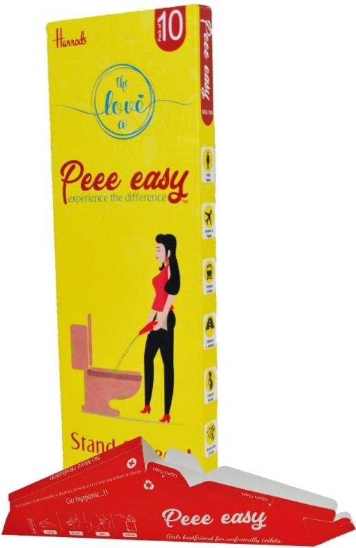peee easy Pee Easy – Stand And Pee Disposable Female Urination Device For Women 20 Funnel 2 Pack- the love co Disposable Female Urination Device(yellow, Pack of 20)