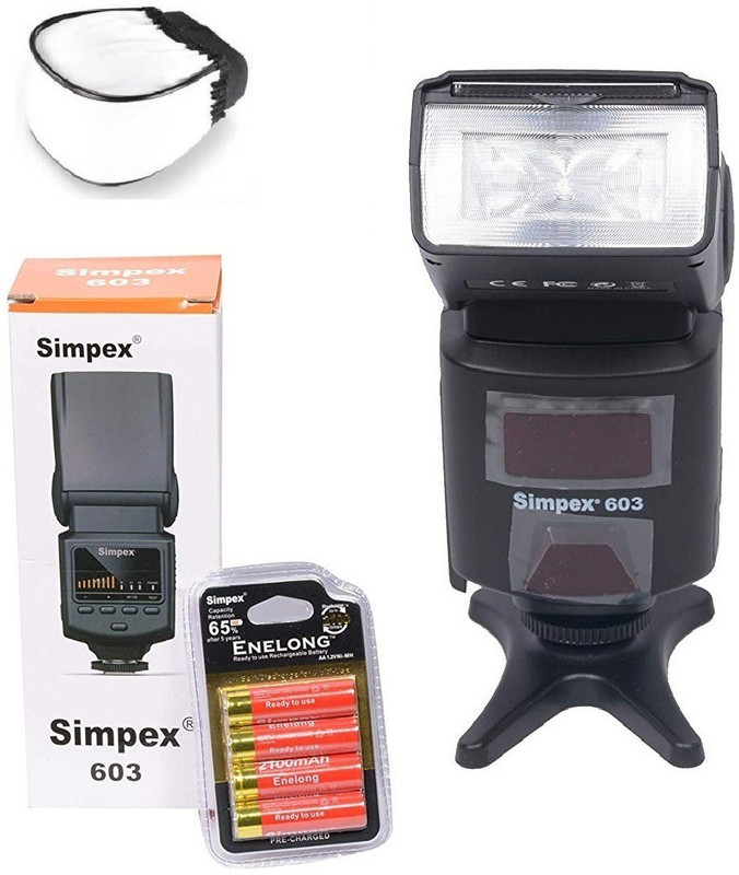 Simpex 603 Camera Flash with Flash Diffuser Flash(Black)
