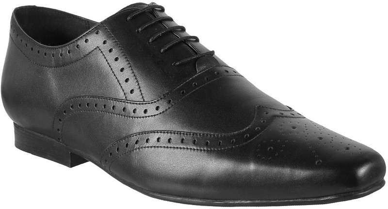 capsule Leather Formal Shoes For Men Lace Up For Men(Black)
