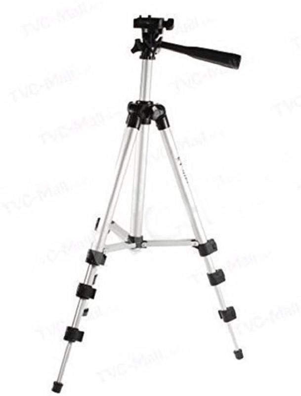 pooja P-M-002 Tripod(White, Supports Up to 500 g)