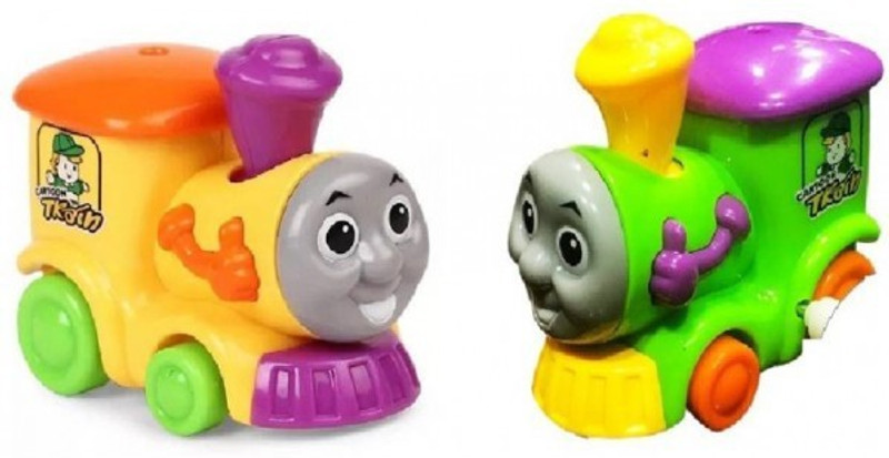 mag creation Winding Chain and Moving Wheels Feature for Toddlers Pack of 2(Multicolor)