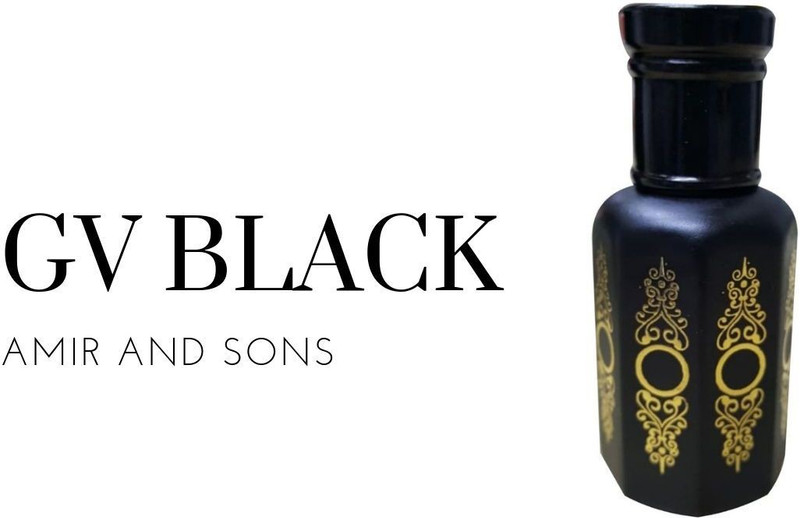 Amir and Sons GV BLACK FRENCH ATTAR LONG LASTING NON ALCOHOLIC Floral Attar(White Water Lily)