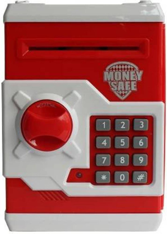 kinegic Money Safe Kids Piggy Savings Bank with Electronic Lock Coin Bank Coin Bank(Multicolor)