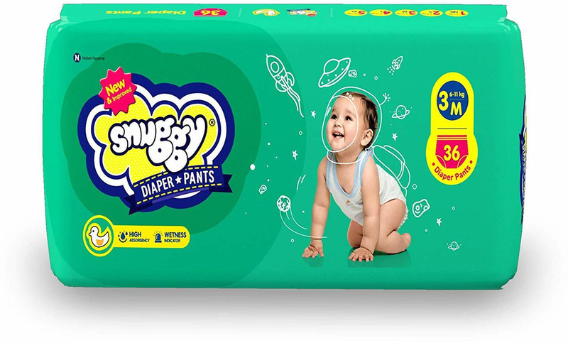 snuggy Diaper Pants Medium 36's Pack - M(36 Pieces)