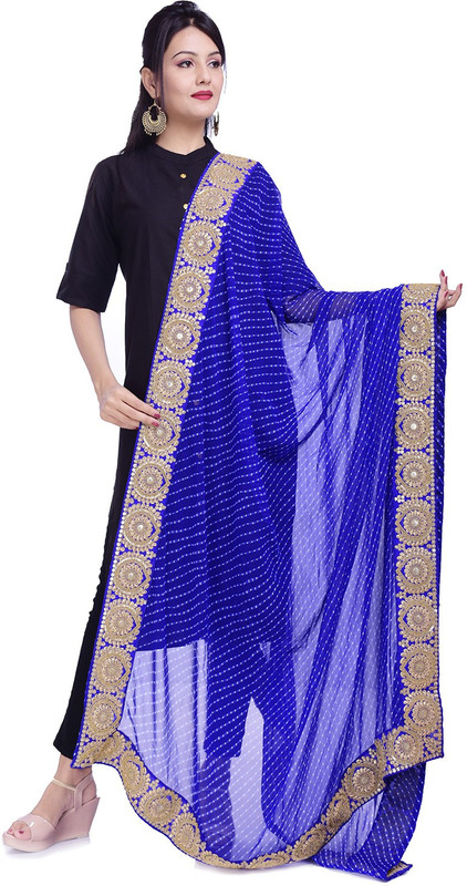 rajeraj Georgette Embellished Women Dupatta