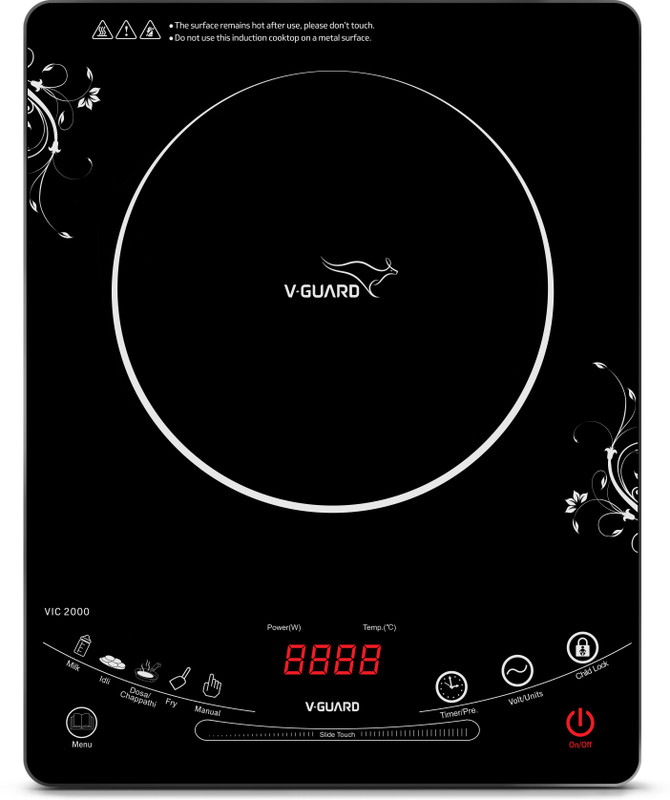 V-Guard VIC 2000 (2000 W) Induction Cooktop(Black, White, Touch Panel) V-Guard VIC 2000 (2000 W) Induction Cooktop(Black, White, Touch Panel)