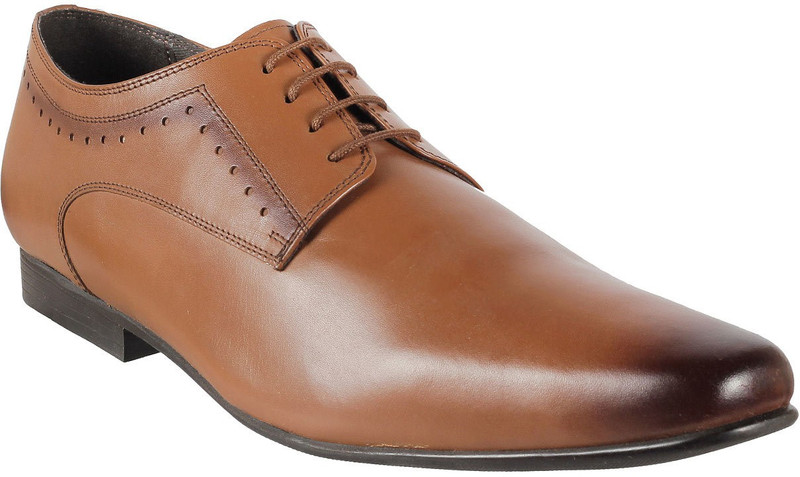 capsule Florence - Big Size Genuine premium Leather Formal Shoes Lace Up For Men(Tan)
