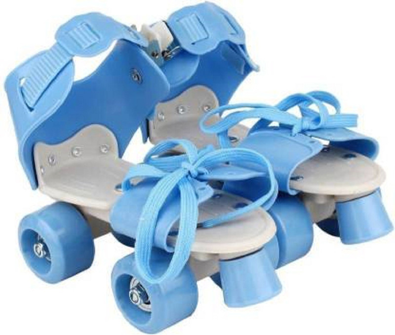 simpiyega creation Kids Unisex Quad Roller 4 Wheel Adjustable Skates Skating Shoes (6-15 Years, Red) Quad Roller Skates - Size 5-8 UK (Blue) Quad Roller Skates - Size 4--8 UK (Blue) Quad Roller Skates - Size 4-8 UK(Blue)
