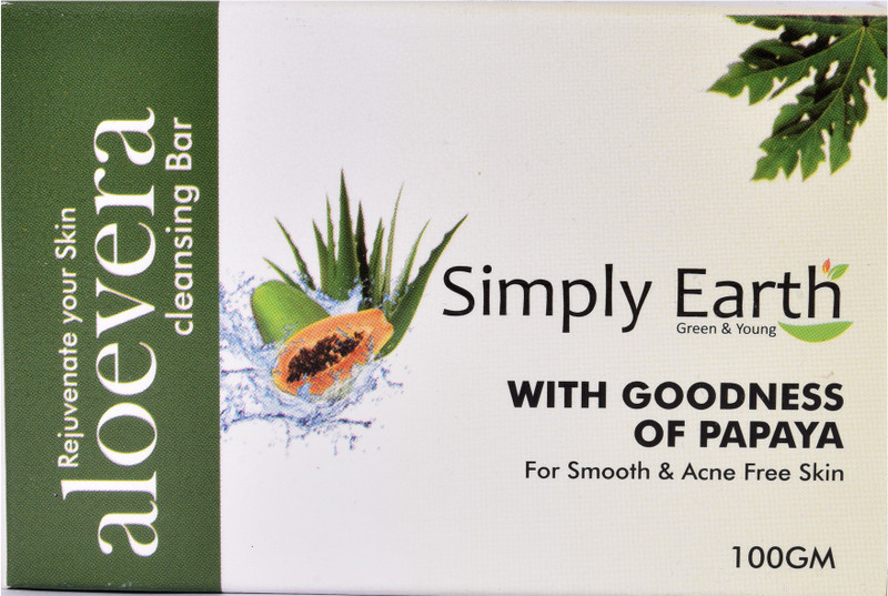 simply earth Handmade Ayurvedic soap with Goodness of Papaya(100 g)
