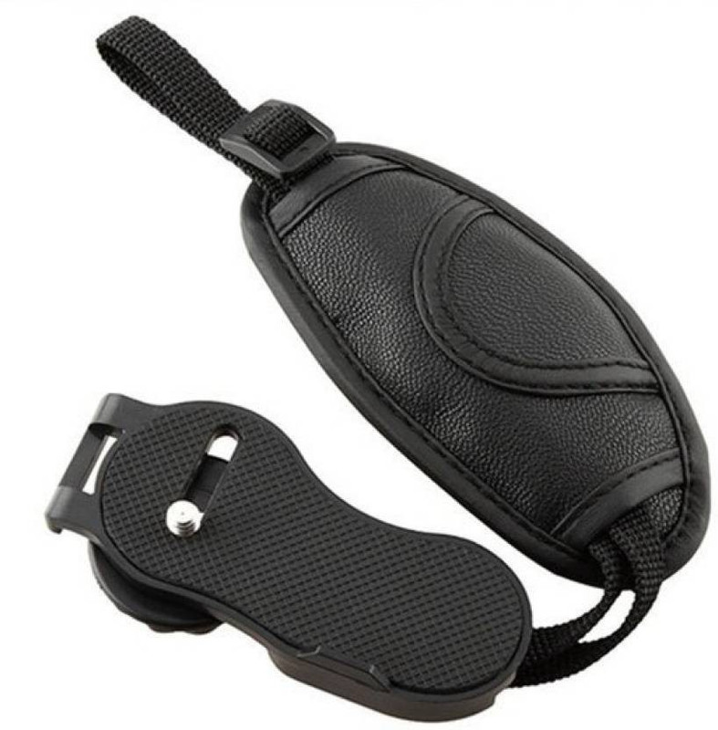 cam cart Hand Grip Strap for DSLR Black Strap(Black)