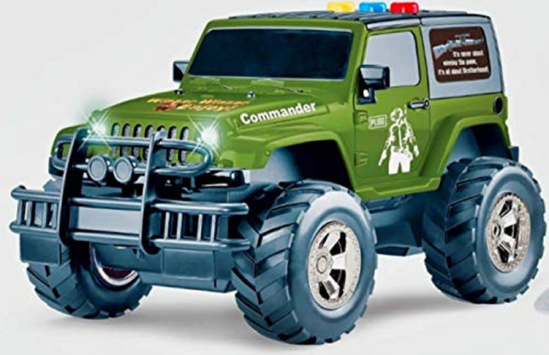 ruhanenterprise Push Pull go diecast Mahindra Indiean Army Jeep Toy Opened Door with Light Sound and Music Big Size 28 x14 cm.(Multicolor)