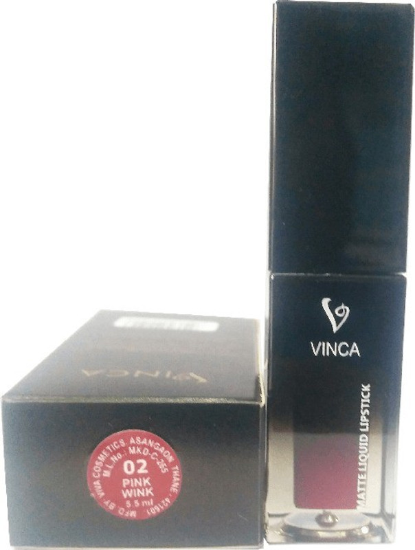 vinca Matt liquid lipstick pink wink 02(Pink wink, 5.5 ml)