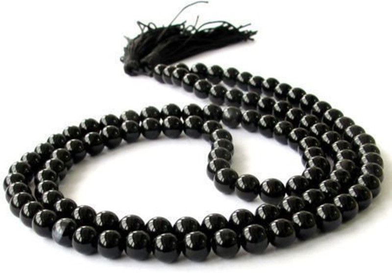 shahinpearlmart 100% ORIGINAL BLACK HAKIK MALA FOR (UNISEX) PROTECTION EVIL Jade Stone Necklace Set