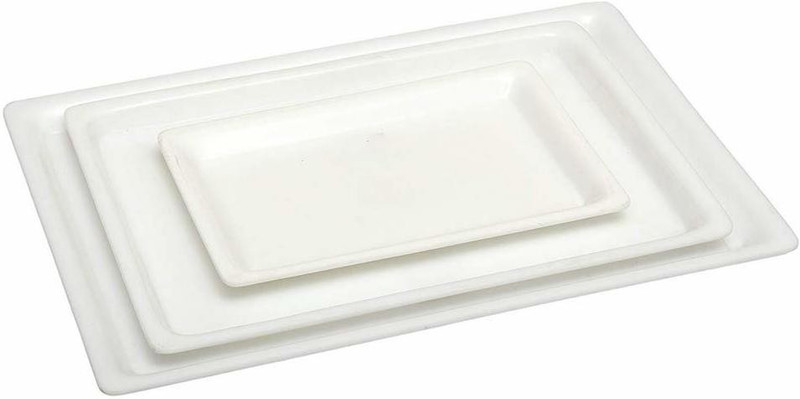 swift international Rectangular Acrylic Serving Trays - Set of 3 Tray(Pack of 3)