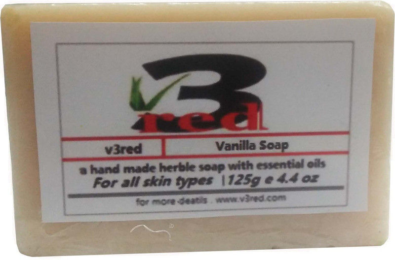 3red Herbal handmade Vanilla Soap 1x125g(125 g)