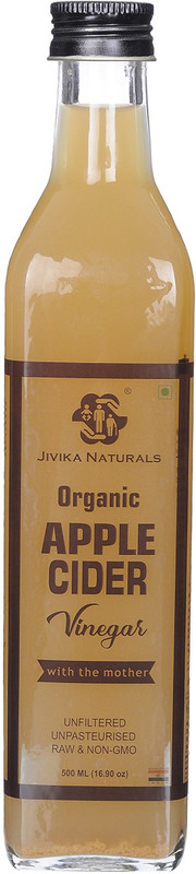 jivika naturals Apple Cider Vinegar with mother unpasteurized, 500ml Vinegar(500 ml)