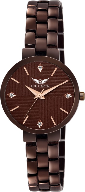 Lois Caron LCS-8606 PREMIUM BROWN DIAL AND BROWN WATCH FOR GIRLS Analog...