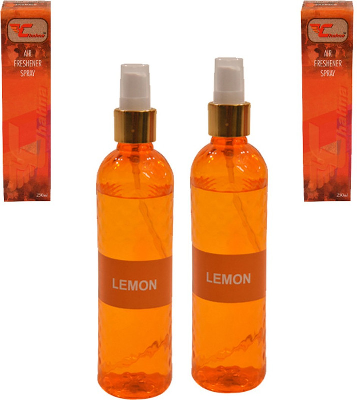 chahna lemon air freshener, lemon room freshener Spray (Pack of 2)(500 ml)