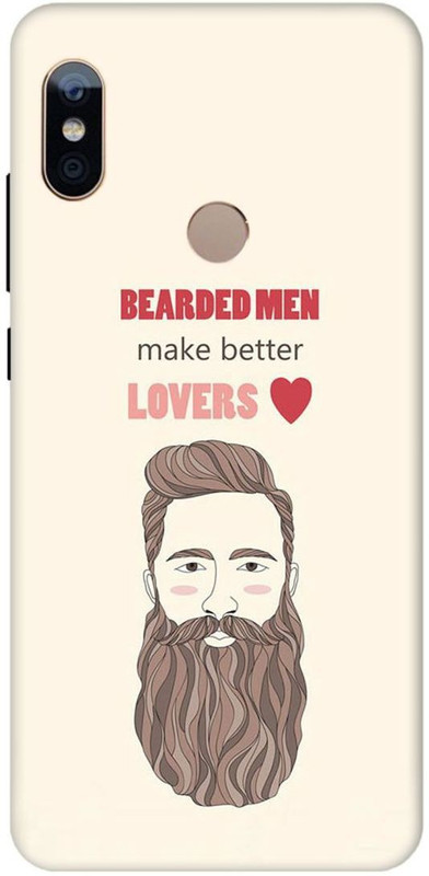 Wooo Back Cover for Mi Redmi Note 6 Pro(Bearded Men Makes Better Lovers, Hard Case)