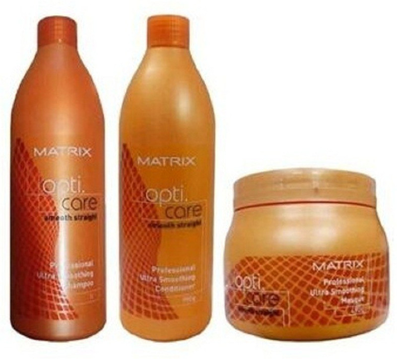 matrix opticare Smooth Stright Shampoo 1000ML+ Conditioner 980GRM + MASQUE 480 GRM(3 Items in the set)