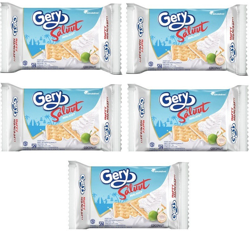 Gery Saluut Malkist Coconut Biscuits(550 g, Pack of 5)