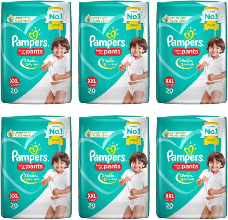 73 OFF on Pampers All round Protection Pants Double Extra Large size baby  diapers XXL 42 Count Lotion with Aloe Vera  Pampers Baby Gentle Wet  Wipes with Aloe Vera 144 Wipes