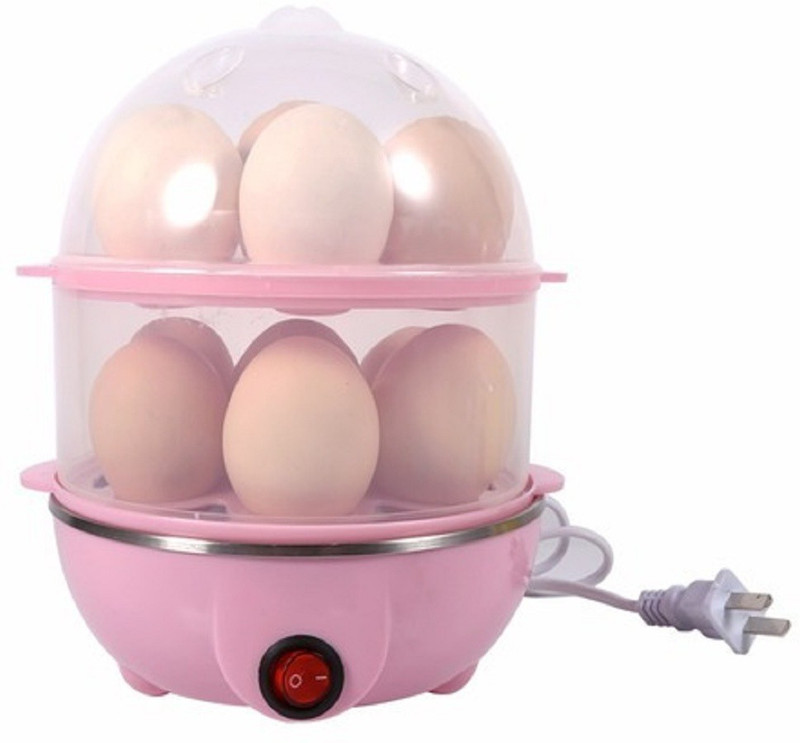 Valida Electric 2 Layer Egg Boiler Poacher - Compact, Stylish 14 Egg Cooker CP-2213 Egg Cooker Electric 2 Layer Egg Boiler Poacher - Cooker with Measuring Cup & Steel Bowl Egg Cooker(14 Eggs)