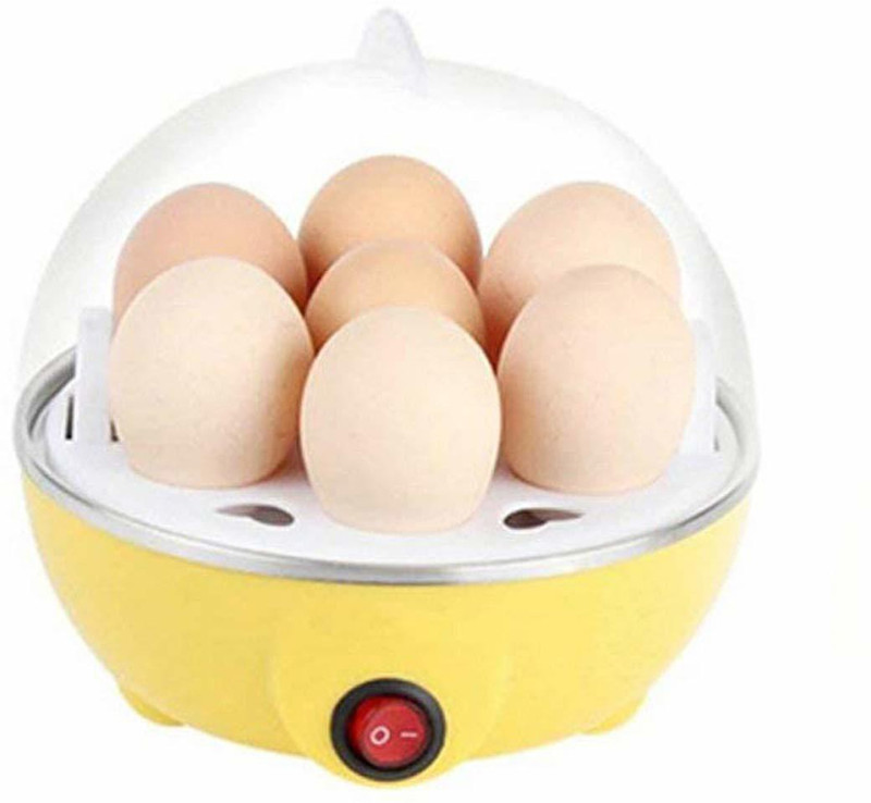 Gadget Hero's Electric Egg Boiler Poacher Steamer Fryer- Compact ER11 Egg Cooker(Multicolor, 7 Eggs)