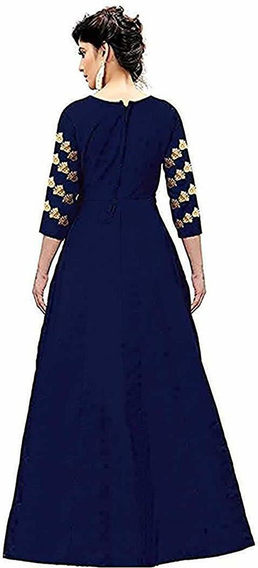 the deneze hub Cotton Silk Blend Woven Gown/Anarkali Kurta & Bottom Material(Unstitched)