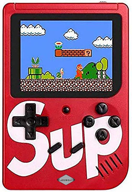 Oxhox SUP 400 in 1 Retro video Game Box Console Handheld Digital Game 8 GB with Mario, and other 400 Games, DR Mario, Turtles, Super Mario, Contra(Red)