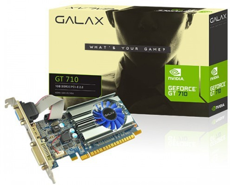 galax NVIDIA GEFORCE GT 710 2GB 2 GB GDDR3 Graphics Card(Black)