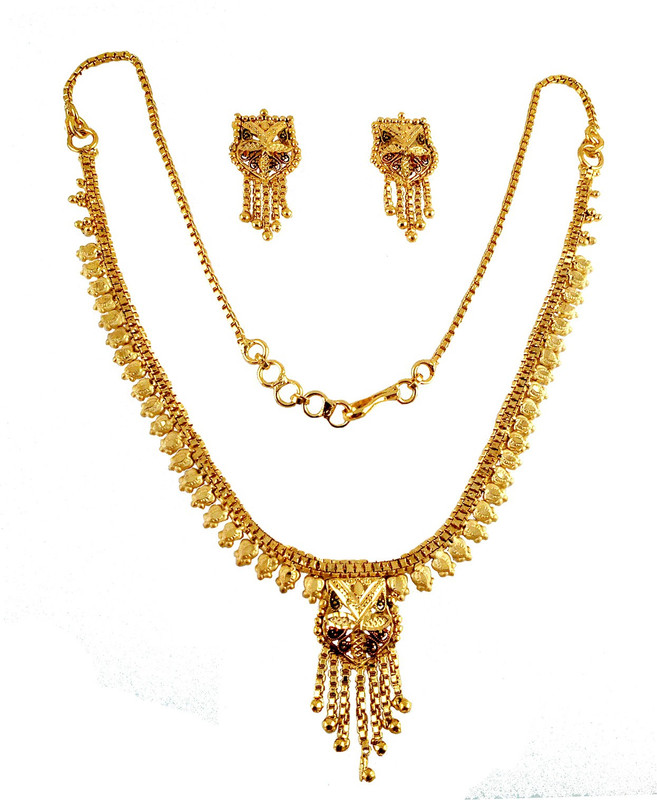 manohar Brass Jewel Set(Gold)