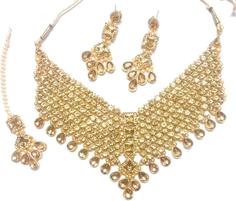 kanojia collections Alloy Jewel Set(Brown)