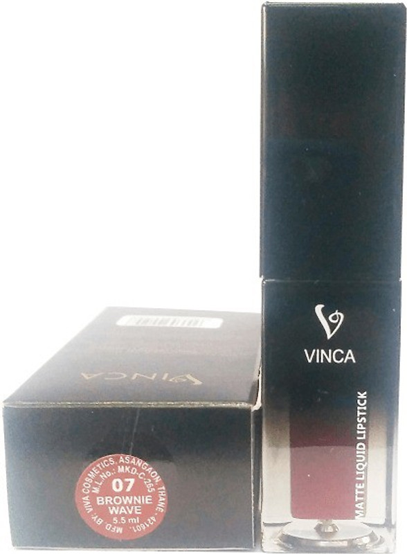vinca Matte liquid lipstick brownie wave 07(Brownie wave, 5.5 ml)