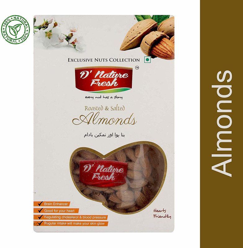 dnature fresh Almond_roas_box Almonds(250 g)