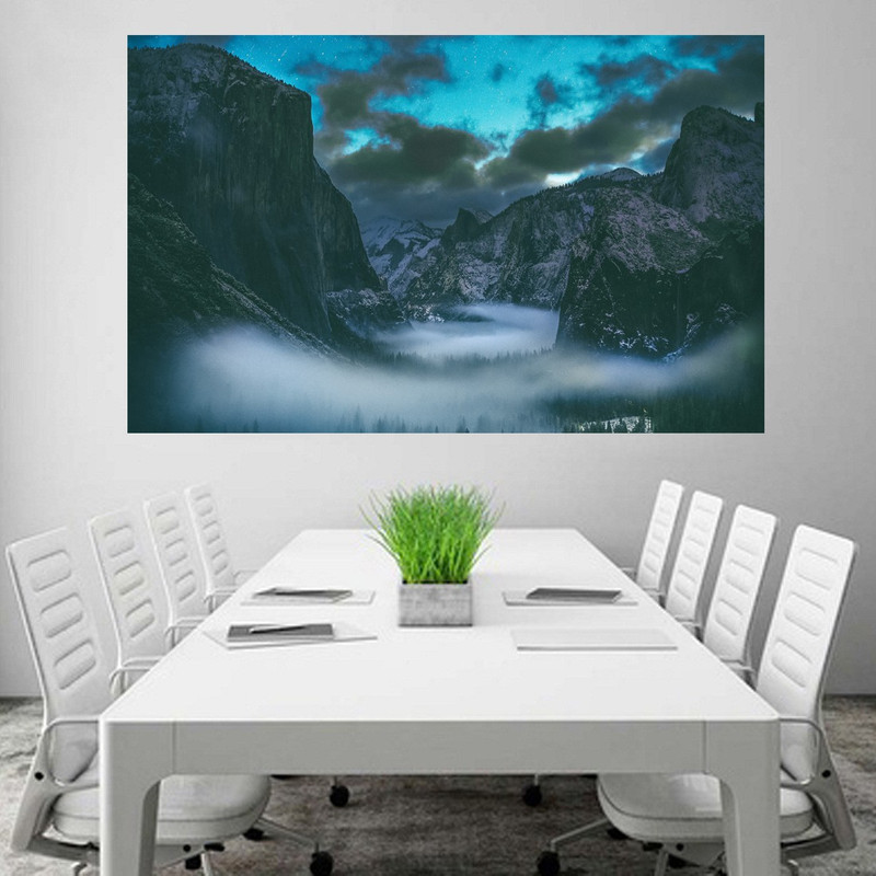Yosemite National Park Landscape Wallpaper Poster No Framed Large Painting On Canvas Wall Art Picture for Home Decoration Wall Decor Poster 3D Poster(24 inch X 48 inch)