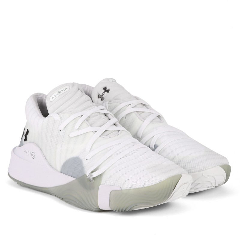 mens white under armour sneakers