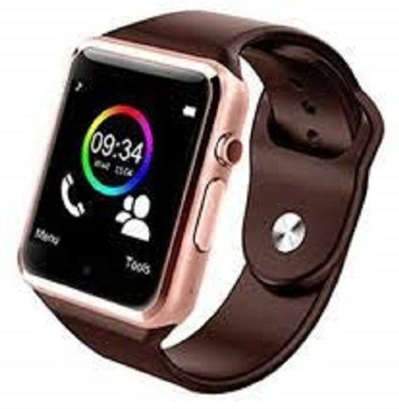 jerk a1 notifier calling smartwatch GOLD Smartwatch(Gold Strap FREE SIZE)