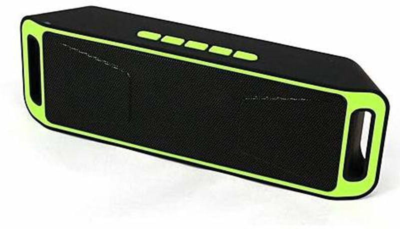 haperg Multifunction Mini S-208 Wireless Portable Bluetooth 4 W Bluetooth  Speaker(Yellow, 2.1 Channel)
