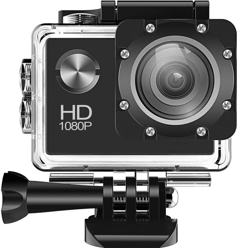 little monkey ACTION SHOT ACTION SHOT 1080P Action Full HD Waterproof Underwater Camera HD Sports and Action Camera(Black, 14 MP)