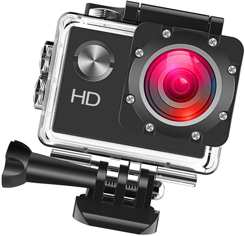 little monkey ACTION SHOT NEW VERSION ACTION CAMERA 1080PFULL HD UNDERWATER Sports and Action Camera(Black, 14 MP)