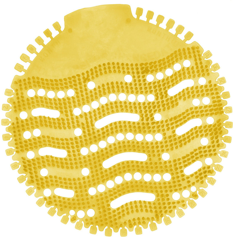 vanija URINAL SCREEN MAT- Mat Toilet Cleaner Citrus(4 x 1 Wipes)