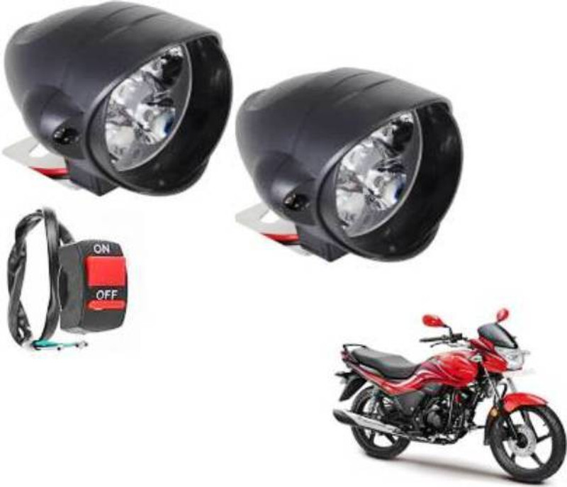 jdm accessories Headlight, Fog Lamp LED for Hero, TVS, Mahindra, Bajaj, KTM, Royal Enfield(Platina 125, Splendor NXG, Discover 150S DTS-i, Alto 800, Pack of 2)