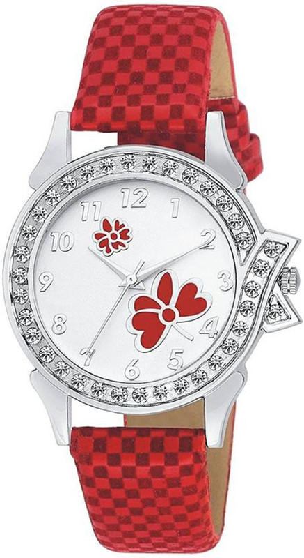 watchsales Red Strap White Dial Along Analog Watch  - For Women