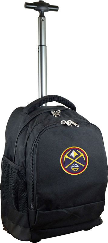 Denco Mojo Licensing Premium Wheeled Backpack - Denver Nuggets Trolley(Black, 19 inch)