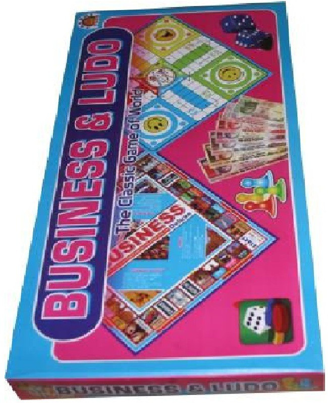 komet 2 in 1 Board Game Ludo and Bussiness Board Game Board Game