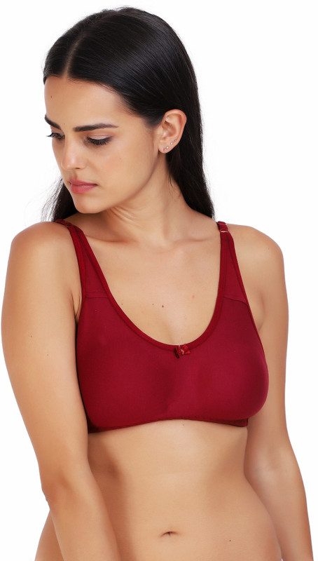 alakhdhanifashion Girls, Women Full Coverage Lightly Padded Bra(Maroon)
