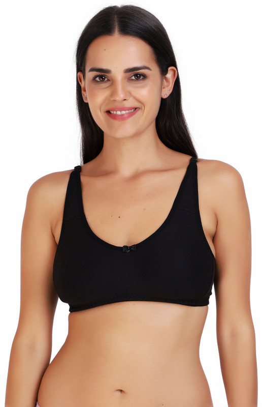 alakhdhanifashion Girls, Women Full Coverage Lightly Padded Bra(Black)